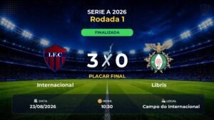 Internacional 3 x 0 Libris