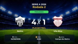 Retiro 4 x 1 Vila Rica