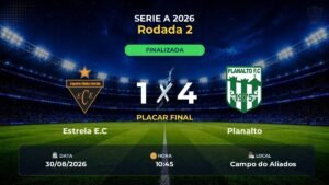 Estrela E.C 1 x 4 Planalto