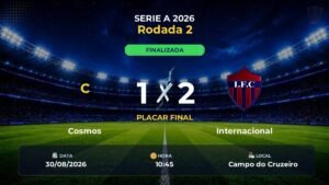 Cosmos 1 x 2 Internacional