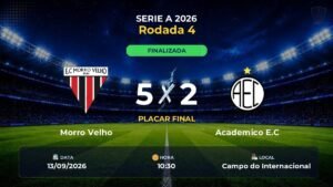 Morro Velho 5 x 2 Academico E.C