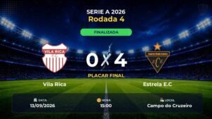 Vila Rica 0 x 4 Estrela E.C