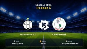 Academico E.C x Continental