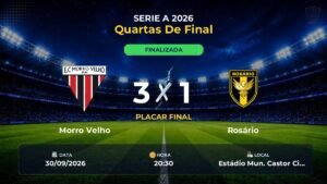 Morro Velho 3 x 1 Rosário