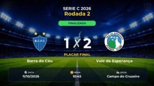 Barra do Céu 1 x 2 Vale da Esperança