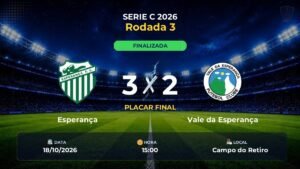 Esperança 3 x 2 Vale da Esperança