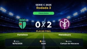 Fortaleza  0 x 2 Matadouro