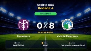 Matadouro  0 x 8 Vale da Esperança