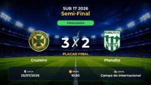 Cruzeiro  3 x 2 Planalto