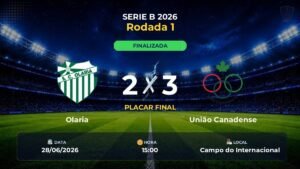 Olaria 2 x 3 União Canadense