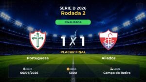 Portuguesa 1 x 1 Aliados