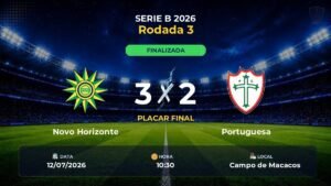 Novo Horizonte 3 x 2 Portuguesa