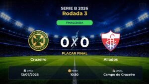 Cruzeiro  0 x 0 Aliados