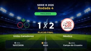 União Canadense 1 x 2 Náutico